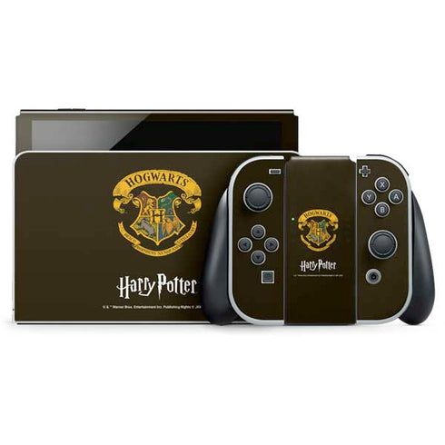 Wizarding World Harry Potter Hogwarts Houses Crest Nintendo Switch OLED (2021) Skin